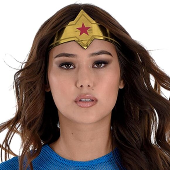 DC Comics WONDER WOMAN 6 Piece Adult Halloween~Cosplay Set S/M New in Package - Picture 8 of 8